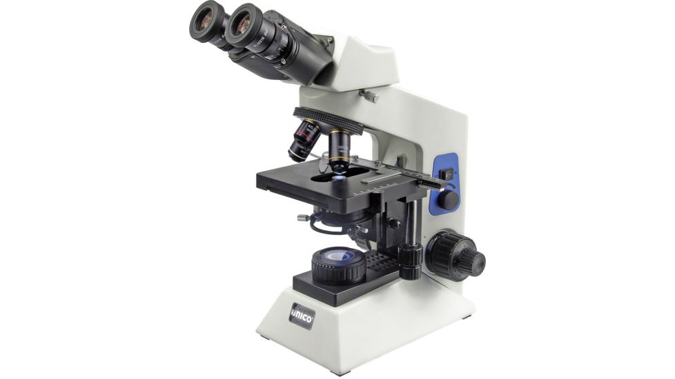 UNICO G505 Phase Contrast Binocular Microscope w/ 10x-20x-40x-100x Plan Phase Objectives &amp; 10x/40x Phase Annulus &amp; 20x/100x Phase Annulus G505