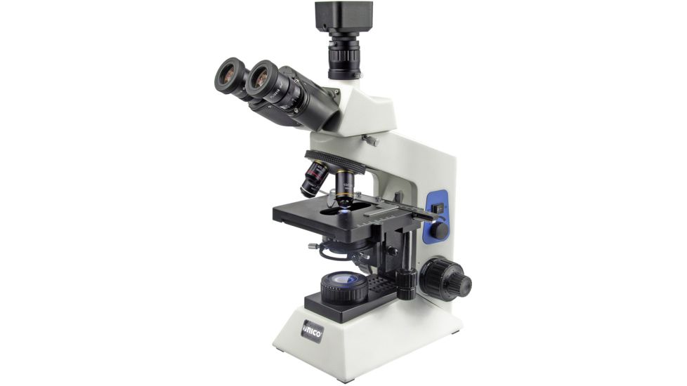 UNICO G505 Phase Contrast Trinocular Microscope w/ 10x-20x-40x-100x Plan Phase Objectives &amp; 10x/40x Phase Annulus &amp; 20x/100x Phase Annulus G505T