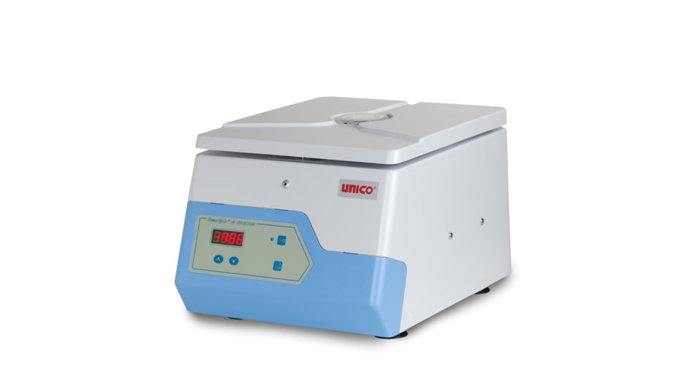 UNICO Powerspin HX Centrifuge, Fixed Speed 3400 RPM, 12 Place Rotor, 30 Min. Digital Timer, 6x10ml Capacity, C8304