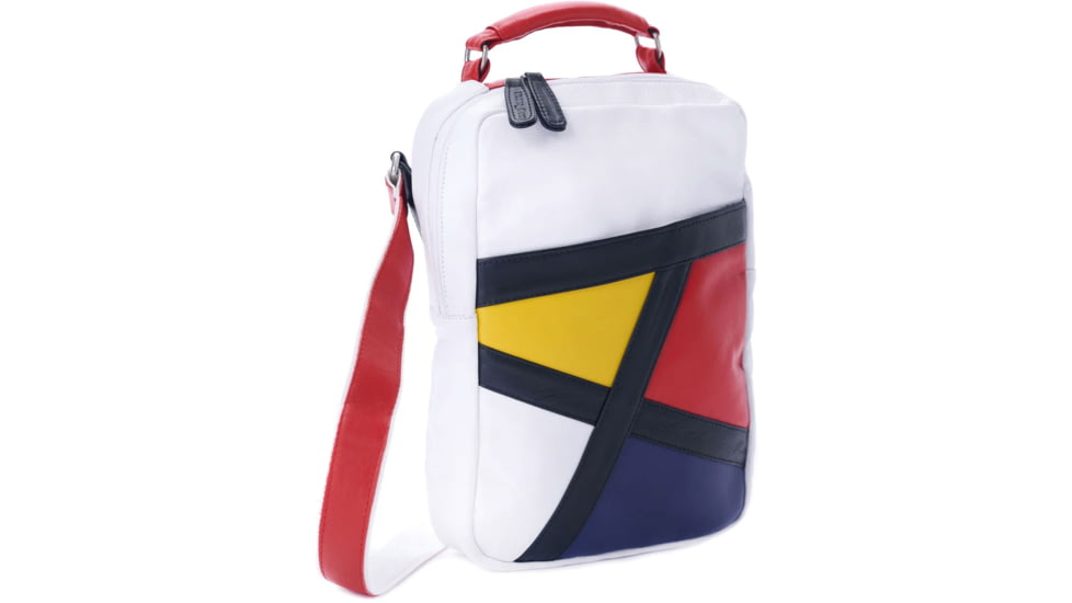 Urbn Chc Metis Bulletproof Bag, White/Black/Red/Blue/Yellow, Medium, METWHT/002