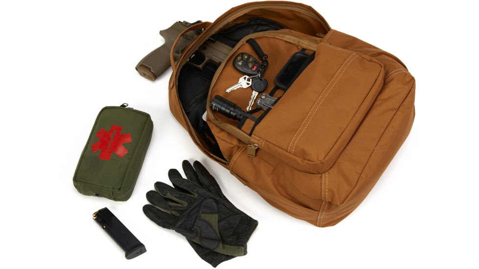 Us Peacekeeper The Contractor Backpack  12.5x18x 6in, Mustard Brown, P52209