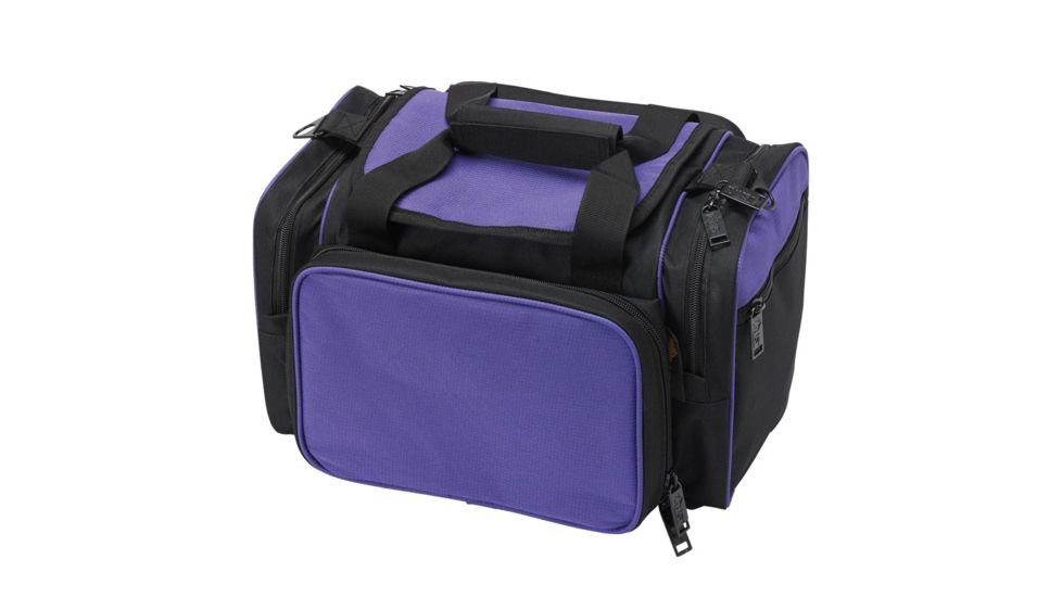 US Peacekeeper Small Range Bag Ripstop Nylon/Rugged Water-Resistant 600 Denier Polyester, Purple/Black, 14in x 8in x 8.5in, NSN NO P22204, EDEMO1