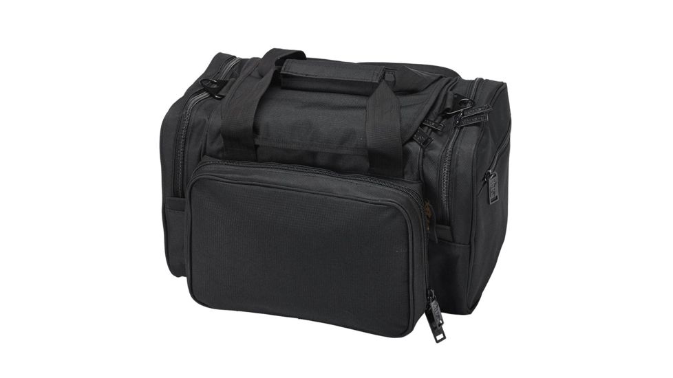 US Peacekeeper Small Range Bag Ripstop Nylon/Rugged Water-Resistant 600 Denier Polyester, Black, 14in x 8in x 8.5in, NSN NO P22205