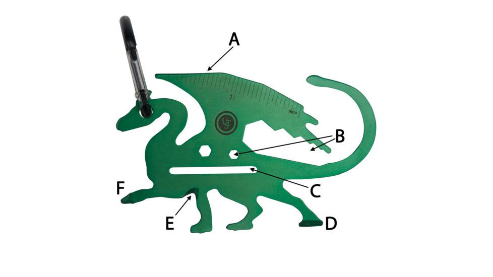 UST Dragon Tool A Long Multi-Tool, Green 20-12211