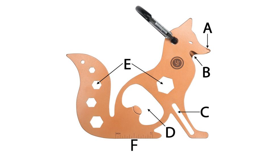 UST Fox Tool A Long Multi-Tool, Orange 20-12213