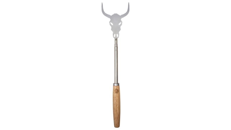 UST Grill a Long Extendable Fork- Cow Skull, Silver, NSN N, 20-12567