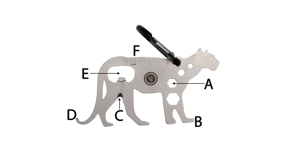 UST Mountain Lion Tool A Long Multi-Tool, Titanium 20-12230