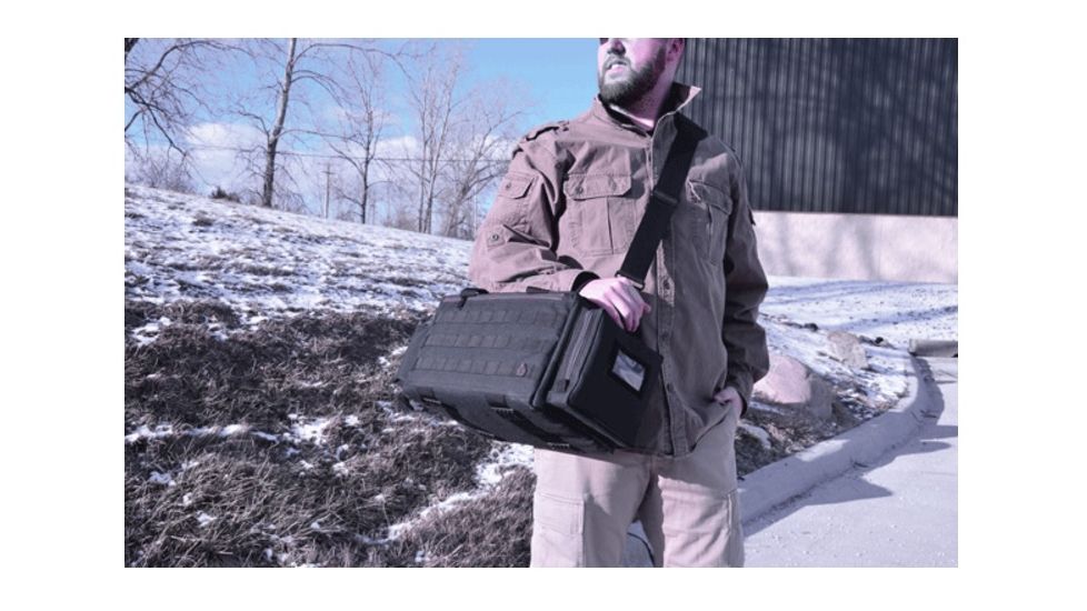 UTG Pro All-in-1 Range/Utility Go Range Bag, Black, 21 in X 9 in X 8 in PVC-P365B