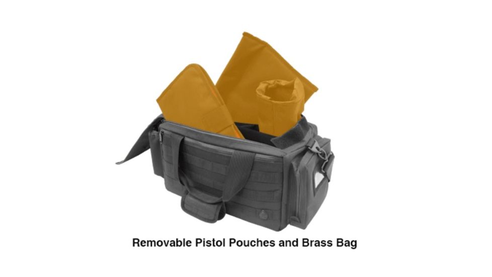 UTG Pro All-in-1 Range/Utility Go Range Bag, Black, 21 in X 9 in X 8 in PVC-P365B