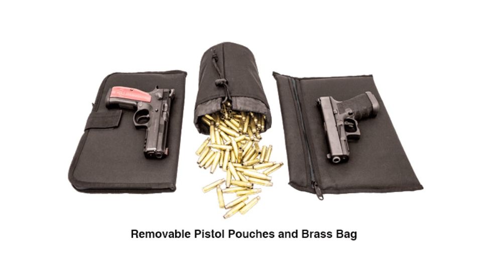 UTG Pro All-in-1 Range/Utility Go Range Bag, Black, 21 in X 9 in X 8 in PVC-P365B