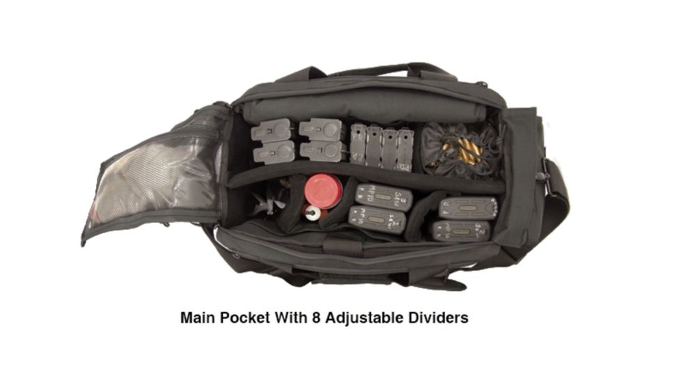 UTG Pro All-in-1 Range/Utility Go Range Bag, Black, 21 in X 9 in X 8 in PVC-P365B