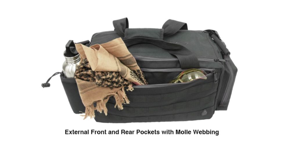 UTG Pro All-in-1 Range/Utility Go Range Bag, Black, 21 in X 9 in X 8 in PVC-P365B