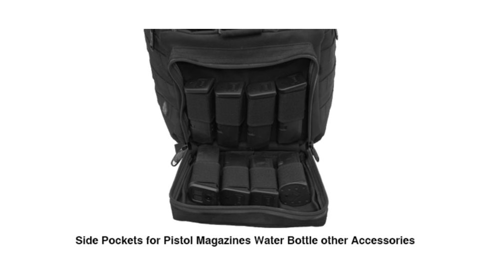 UTG Pro All-in-1 Range/Utility Go Range Bag, Black, 21 in X 9 in X 8 in PVC-P365B