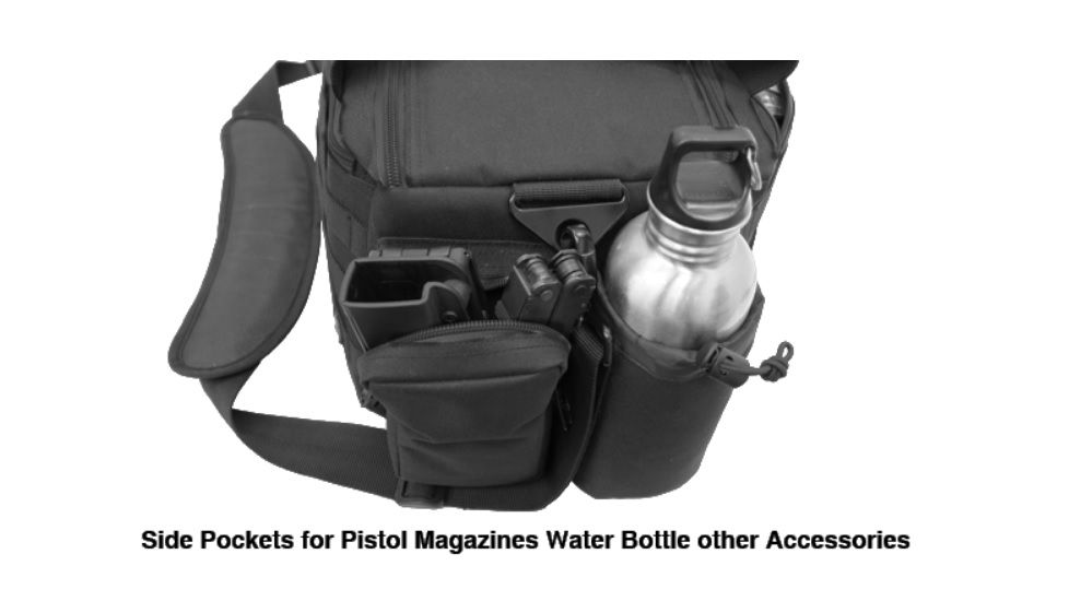 UTG Pro All-in-1 Range/Utility Go Range Bag, Black, 21 in X 9 in X 8 in PVC-P365B