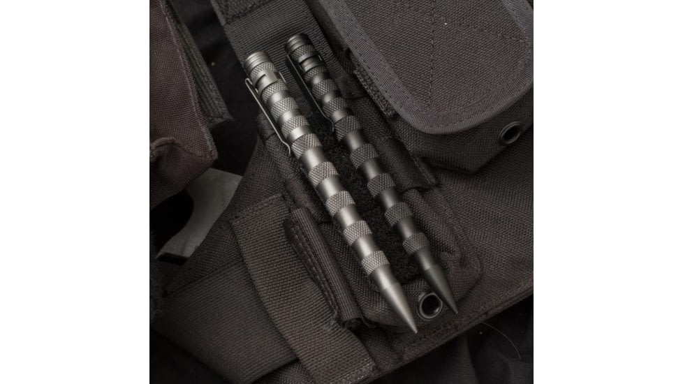 UZI Tactical Defender Pen w/Striking Point, Gun Metal, UZI-TACPEN11-GM