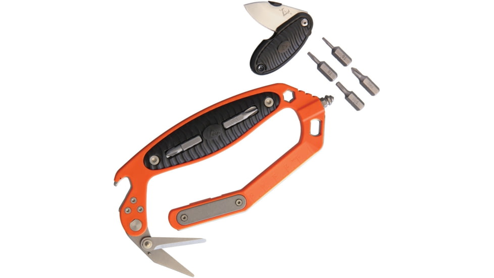 V NIVES C.R.A.B, Multi Tool, 6.5in Overall, Orange Aluminum Handles, VMT18FRNPSWOR