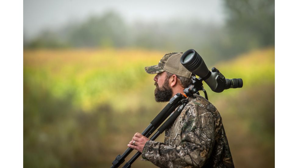 Vanguard Endeavor HD 65A 15-45x65mm Spotting Scope, Angled, Black, Vanguard Endeavor HD 65A