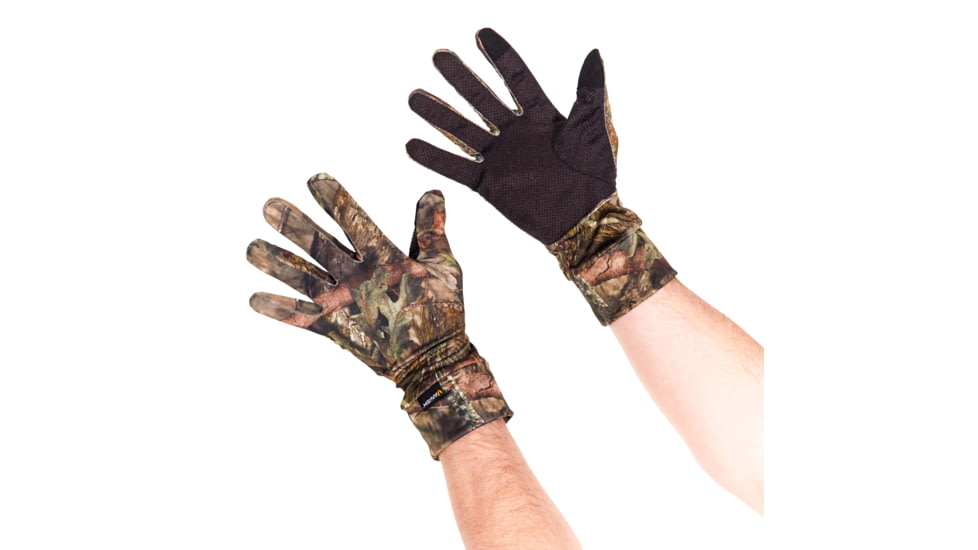 Vanish Camo Spandex Gloves with Palm Dots, Mossy Oak Break-Up Country Camo, 25341
