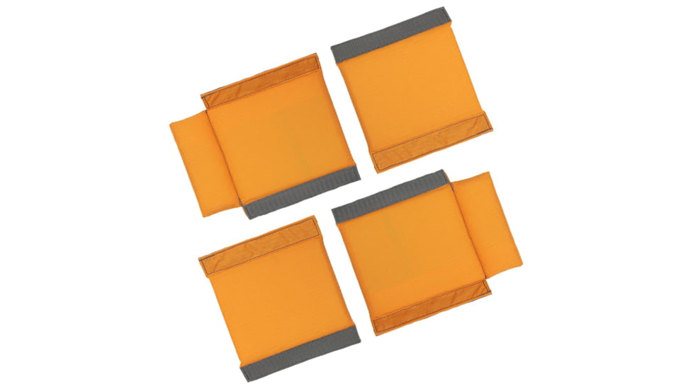 Vanquest Gear 4.5 in Wide Assorted Divider Pads, 4-Pack, 2 Tall + 2 Short, Orange, 019906OR