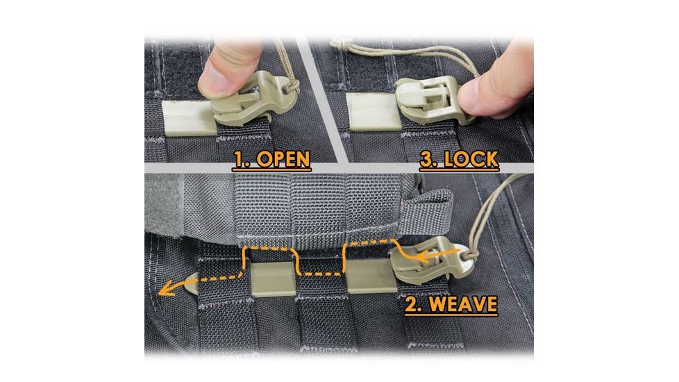 Vanquest Gear 5in MOLLE STICKS STIX 4 Pack, Coyote Tan, Small 99MS5X4-CT