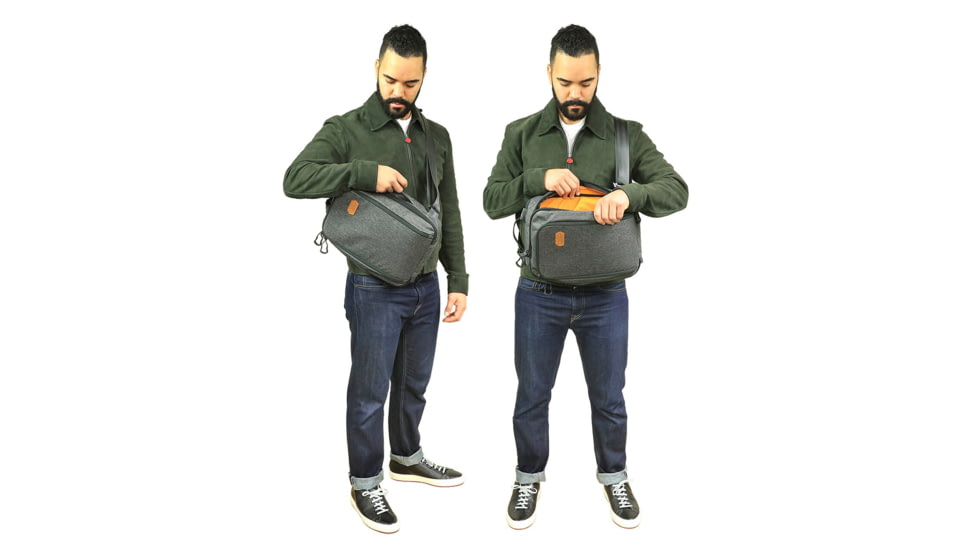 Vanquest Gear Carbide Convertible Sling Backpack, 12 Liters, Midnight Blue, 815112MBLU