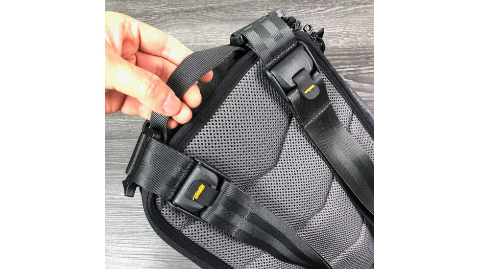 Vanquest Gear Carbide Convertible Sling Backpack, 8 Liters, Shadow Gray, 815108SGRY