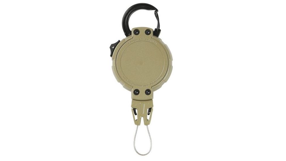 Vanquest Gear EXTREME Gear Retractor, Large w/ Carabiner Ring, Coyote Tan 99TREX-L-CARA-CT