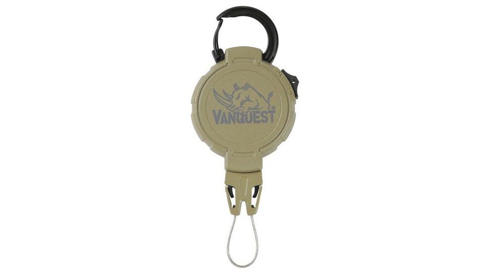Vanquest Gear EXTREME Gear Retractor, Large w/ Carabiner Ring, Coyote Tan 99TREX-L-CARA-CT