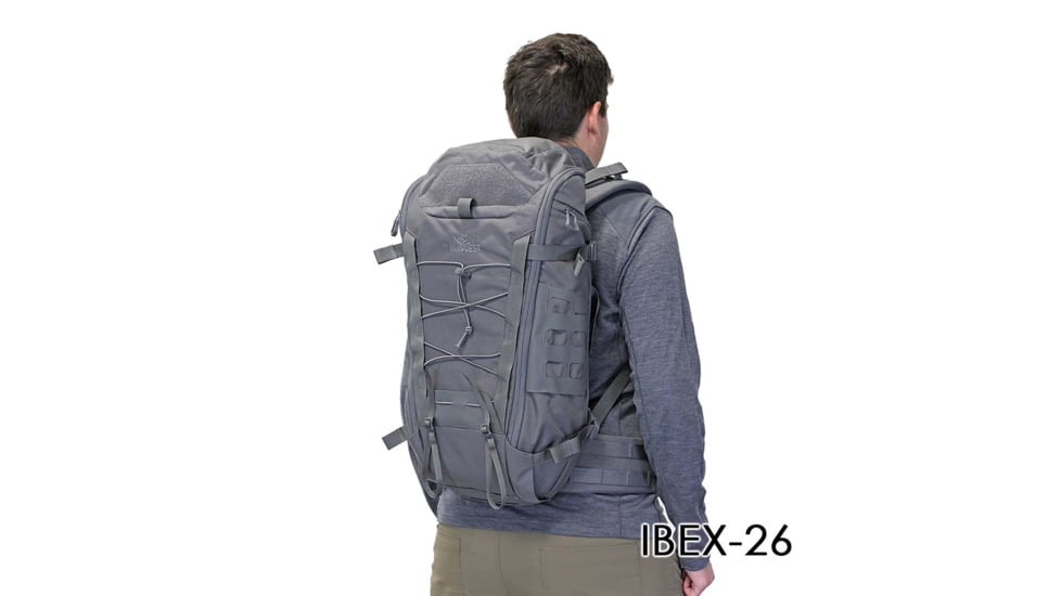 Vanquest Gear Ibex 26 Backpack, Wolf Gray, Large, 772126WG