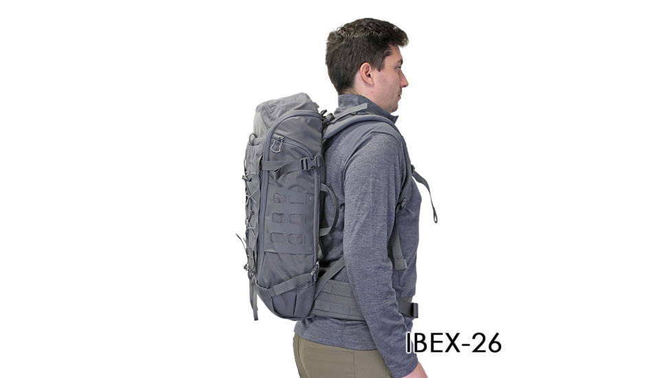 Vanquest Gear Ibex 26 Backpack, Wolf Gray, Large, 772126WG