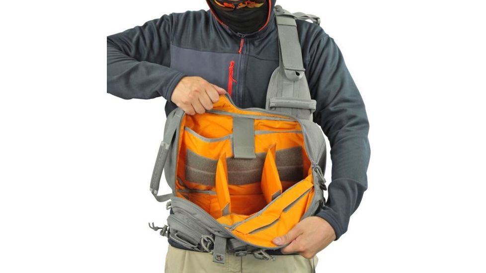 Vanquest Gear JAVELIN 2.0 VSlinger Left-Shoulder-Carry Slingpack, Wolf Gray, Large 760277WG