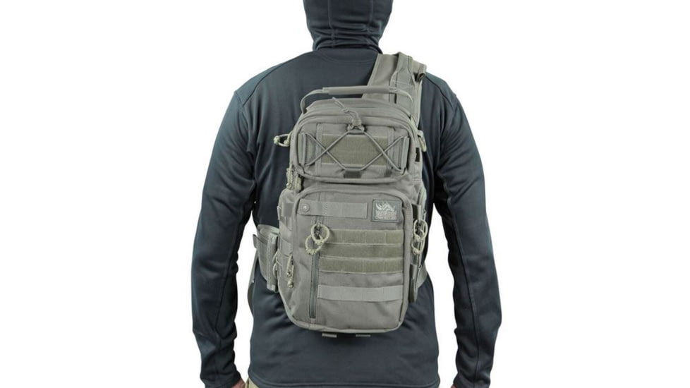 Vanquest Gear JAVELIN 2.0 VSlinger Right-Shoulder-Carry Slingpack, Wolf Gray, Large 760288WG