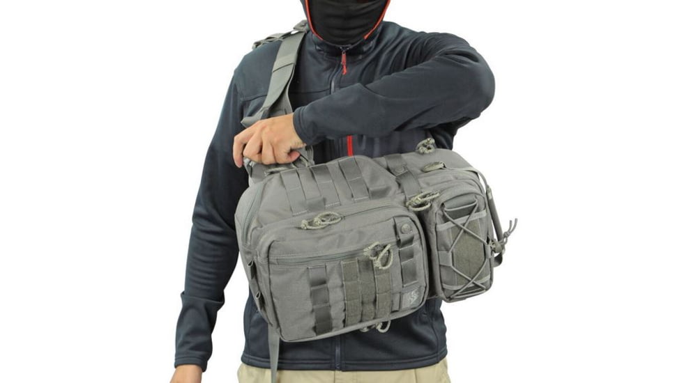 Vanquest Gear JAVELIN 2.0 VSlinger Right-Shoulder-Carry Slingpack, Wolf Gray, Large 760288WG