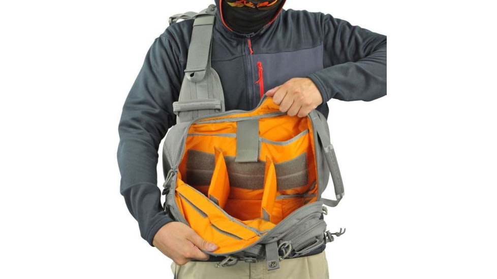 Vanquest Gear JAVELIN 2.0 VSlinger Right-Shoulder-Carry Slingpack, Wolf Gray, Large 760288WG