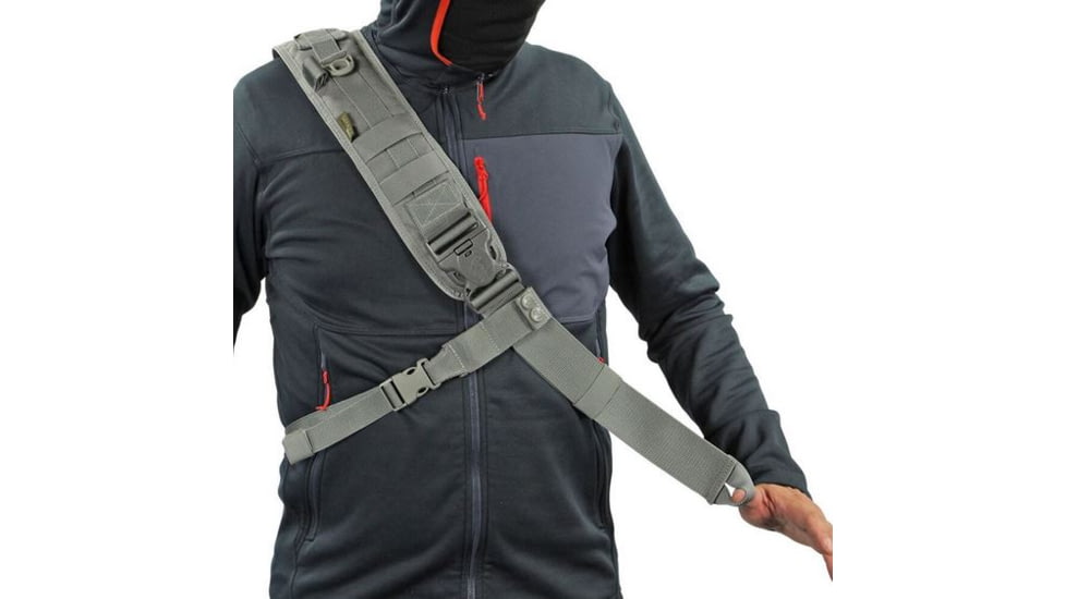 Vanquest Gear JAVELIN 2.0 VSlinger Right-Shoulder-Carry Slingpack, Wolf Gray, Large 760288WG