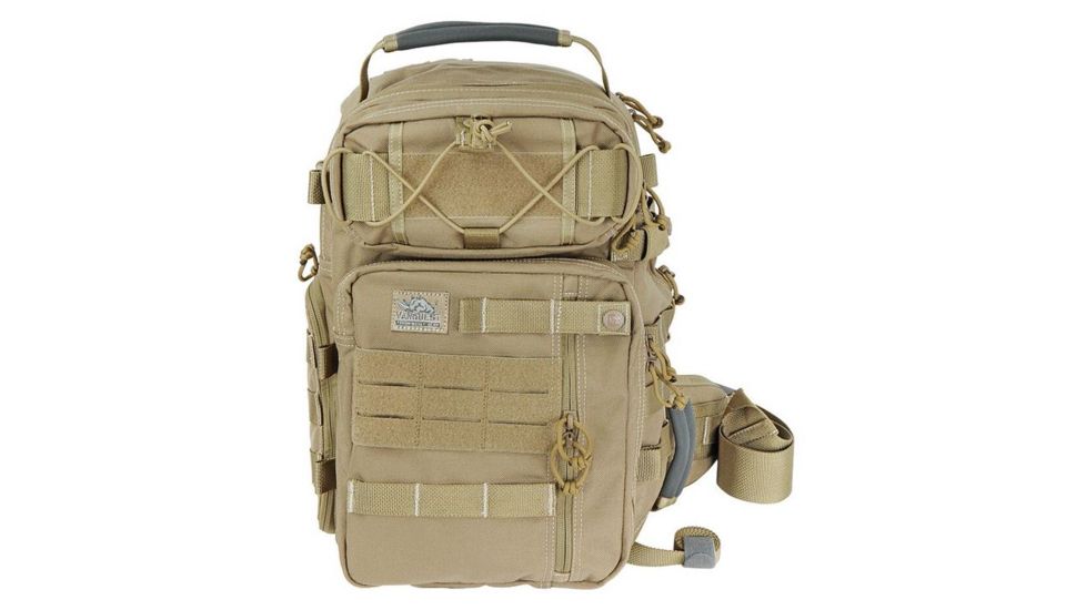 Vanquest Gear JAVELIN 3.0 VSlinger Left-Shoulder-Carry Slingpack, Coyote Tan, Large 760377CT