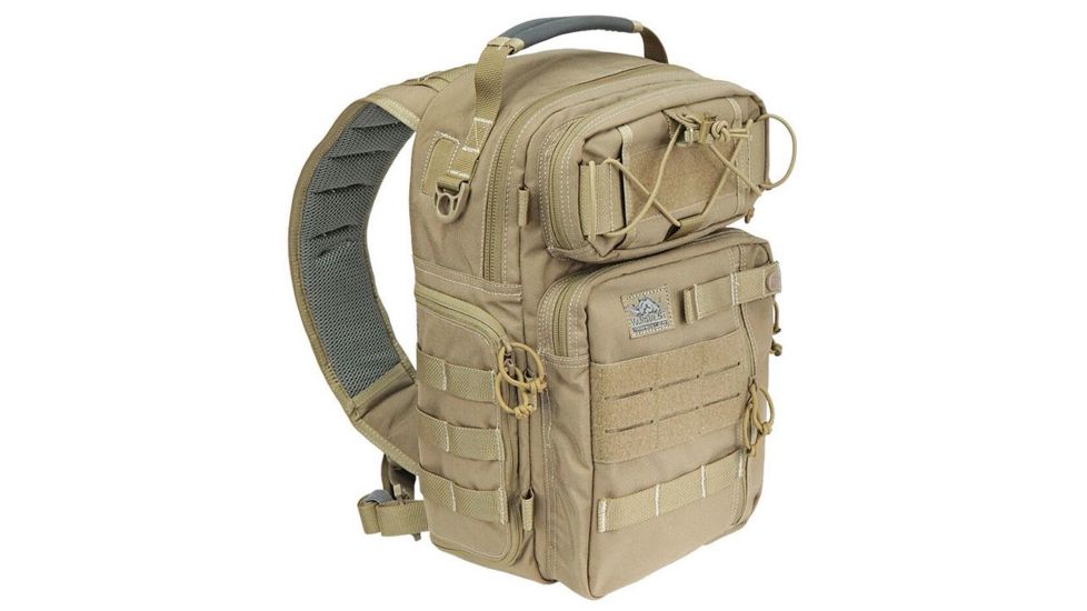 Vanquest Gear JAVELIN 3.0 VSlinger Left-Shoulder-Carry Slingpack, Coyote Tan, Large 760377CT