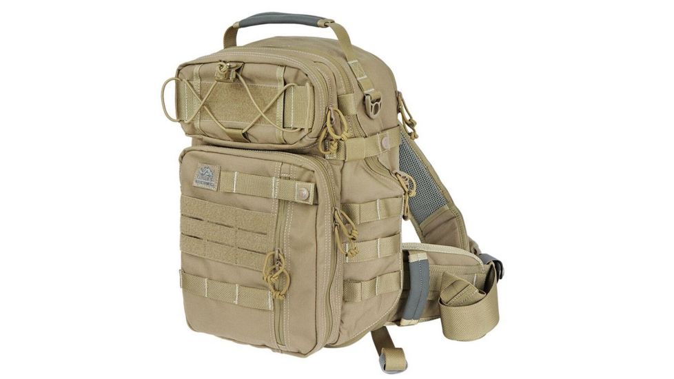 Vanquest Gear JAVELIN 3.0 VSlinger Left-Shoulder-Carry Slingpack, Coyote Tan, Large 760377CT