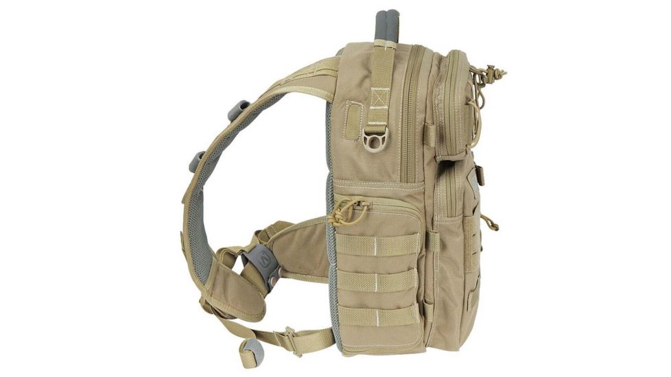 Vanquest Gear JAVELIN 3.0 VSlinger Left-Shoulder-Carry Slingpack, Coyote Tan, Large 760377CT