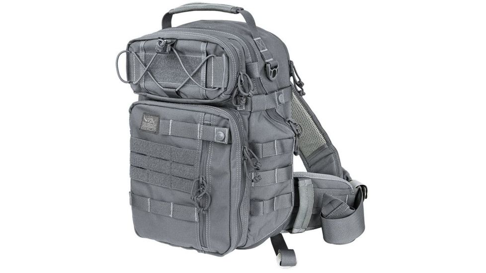 Vanquest Gear JAVELIN 3.0 VSlinger Left-Shoulder-Carry Slingpack, Wolf Gray, Large 760377WG