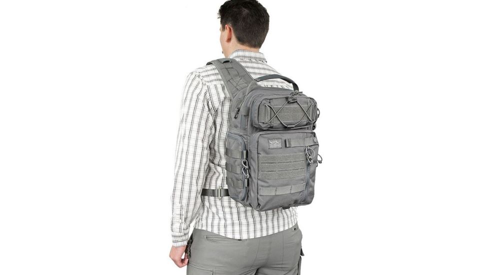 Vanquest Gear JAVELIN 3.0 VSlinger Left-Shoulder-Carry Slingpack, Wolf Gray, Large 760377WG