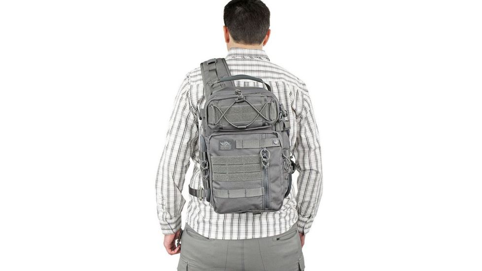 Vanquest Gear JAVELIN 3.0 VSlinger Left-Shoulder-Carry Slingpack, Wolf Gray, Large 760377WG