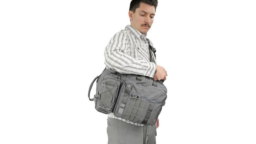 Vanquest Gear JAVELIN 3.0 VSlinger Left-Shoulder-Carry Slingpack, Wolf Gray, Large 760377WG