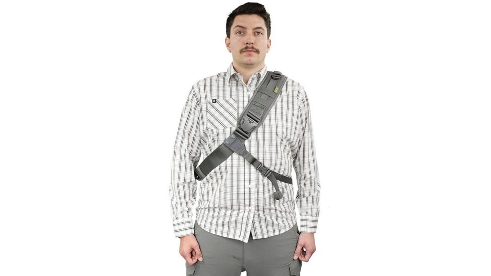 Vanquest Gear JAVELIN 3.0 VSlinger Left-Shoulder-Carry Slingpack, Wolf Gray, Large 760377WG