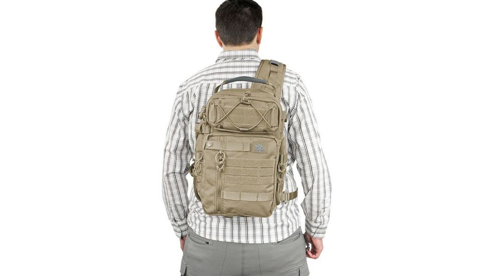 Vanquest Gear JAVELIN 3.0 VSlinger Right-Shoulder-Carry Slingpack, Coyote Tan, Large 760388CT