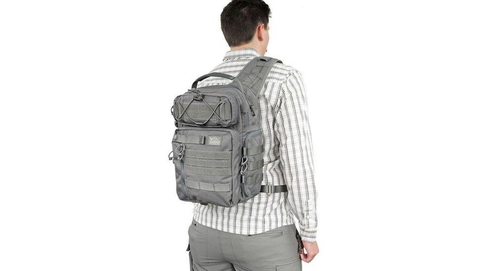 Vanquest Gear JAVELIN 3.0 VSlinger Right-Shoulder-Carry Slingpack, Wolf Gray, Large 760388WG