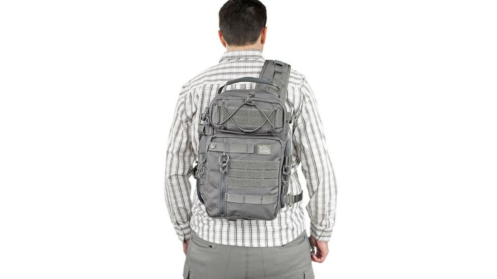 Vanquest Gear JAVELIN 3.0 VSlinger Right-Shoulder-Carry Slingpack, Wolf Gray, Large 760388WG