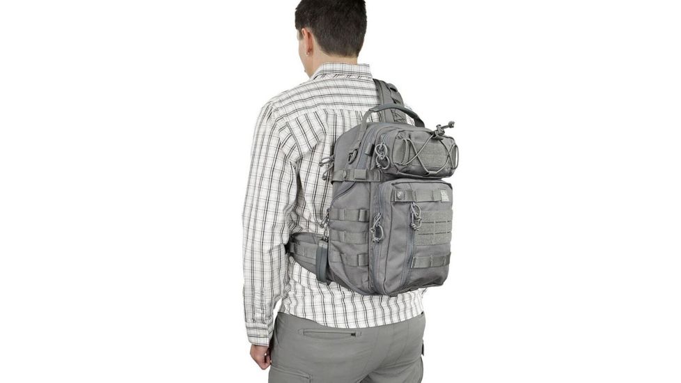 Vanquest Gear JAVELIN 3.0 VSlinger Right-Shoulder-Carry Slingpack, Wolf Gray, Large 760388WG
