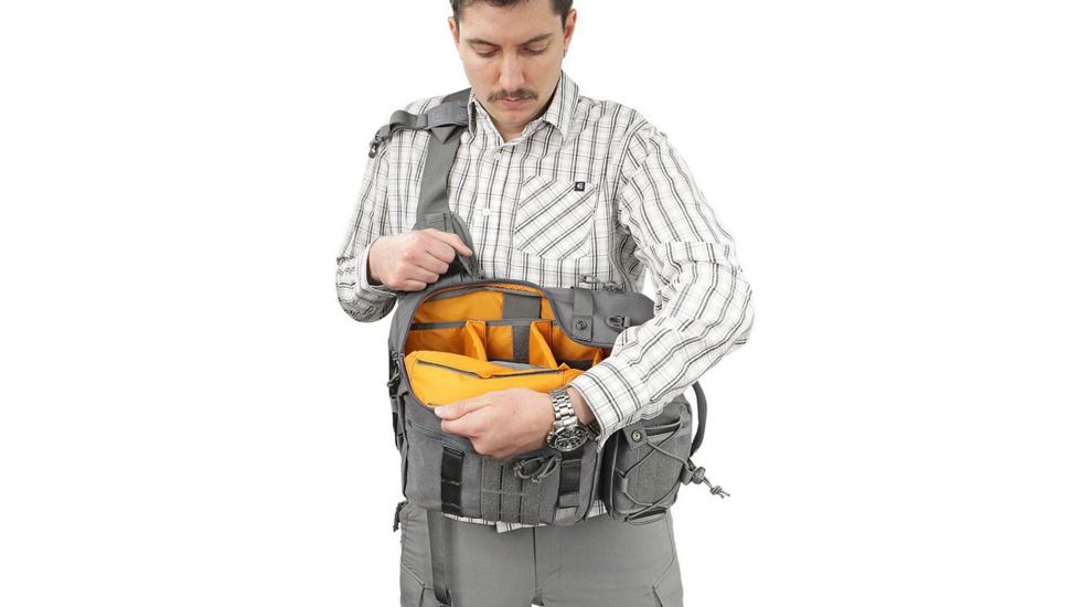 Vanquest Gear JAVELIN 3.0 VSlinger Right-Shoulder-Carry Slingpack, Wolf Gray, Large 760388WG