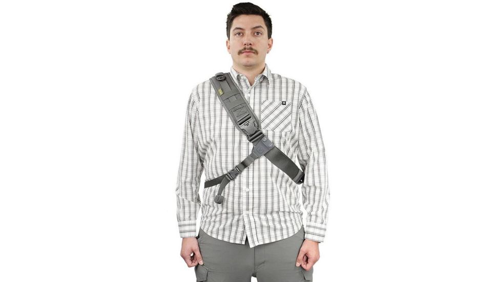 Vanquest Gear JAVELIN 3.0 VSlinger Right-Shoulder-Carry Slingpack, Wolf Gray, Large 760388WG